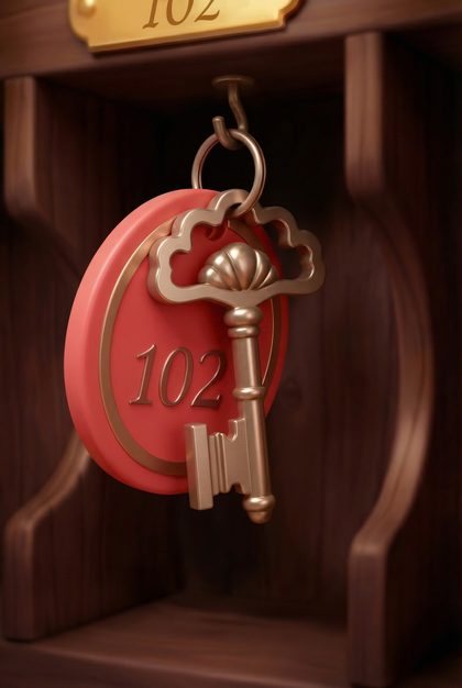 Schlüsselkarte von Casoola mit Code 102