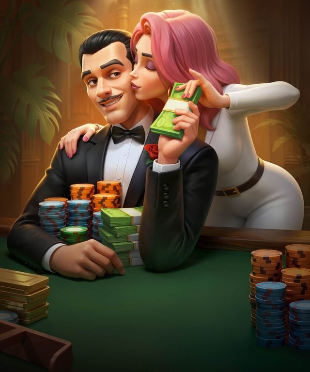 Hostia Casoola pri pokrovom stole v lobby online kasína