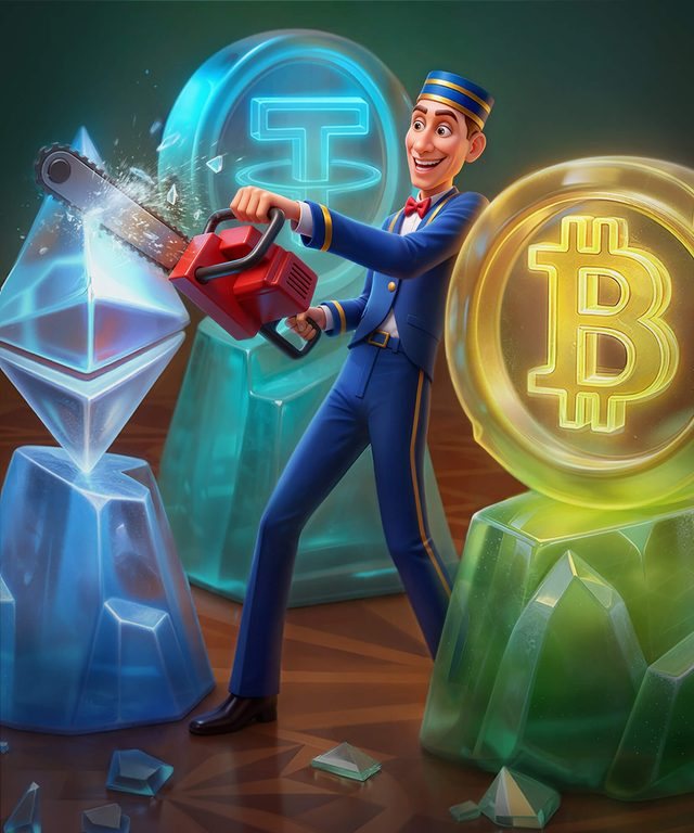 Casoola-Spieltisch bei einer Einzahlung in Kryptowährung